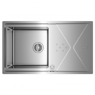 Кухонная мойка Teka Brooklyn 50 M-XP 1B 1D (115100022) полированная Кухонная мойка Teka Brooklyn 50 M-XP 1B 1D (115100022) полированная