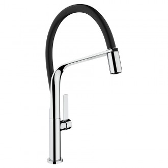 Змішувач кухонний Teka FO 99 (62997020FN) хром чорний Змішувач кухонний Teka FO 99 (62997020FN) хром чорний