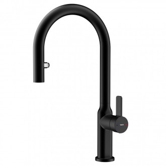 Змішувач кухонний Teka OVAL 9382 Black (116020016) чорний