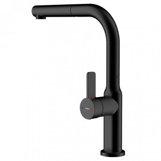 Змішувач кухонний OVAL 938 Black (116020020) чорний