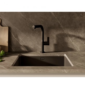 Змішувач кухонний OVAL 938 Black (116020020) чорний