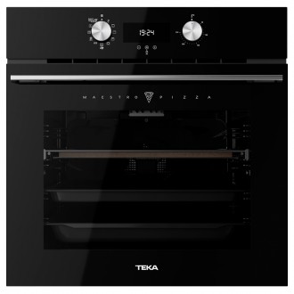 Електрична духова шафа з функцією піца Teka MaestroPizza HLB 8510 P (111000046) чорне скло