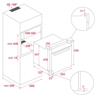 Електрична духова шафа Teka Total HSB 630 (41560133) білий