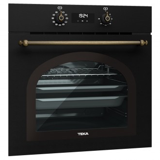 Електрична духова шафа Teka Retro Style HRB 6400 AT (111010014) чорний / латунь