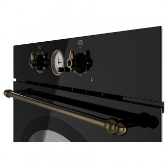 Електрична духова шафа Teka Retro Style HRB 6300 AT (111010010) чорний / латунь Електрична духова шафа Teka Retro Style HRB 6300 AT (111010010) чорний / латунь