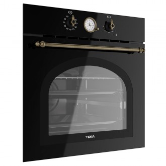 Електрична духова шафа Teka Retro Style HRB 6300 AT (111010010) чорний / латунь Електрична духова шафа Teka Retro Style HRB 6300 AT (111010010) чорний / латунь