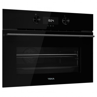 Електрична духова шафа + мікрохвильовка Teka Full Black HLC 8440 C FBK (111160028) чорне скло