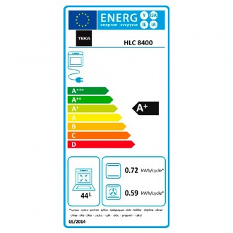 Електрична духова шафа Teka UrbanColor HLC 8400 BK (111130003) чорне скло Електрична духова шафа Teka UrbanColor HLC 8400 BK (111130003) чорне скло