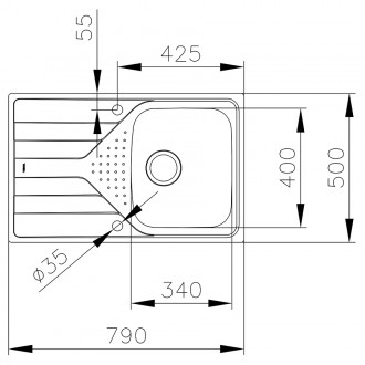 Кухонна мийка Teka Teka Universe 45 T-XM 1B 1D (115110029) мікротекстура