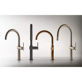 Змішувач кухонний Gessi Habito матовий чорний (60670#299) Змішувач кухонний Gessi Habito матовий чорний (60670#299)