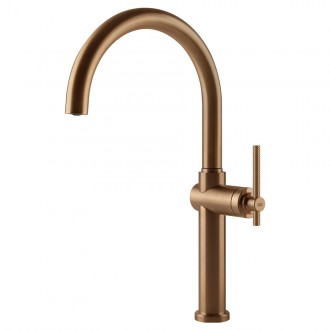 Змішувач кухонний Gessi Habito бронза браширована PVD (60670#726) Змішувач кухонний Gessi Habito бронза браширована PVD (60670#726)