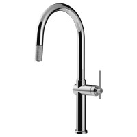 Змішувач кухонний з висувним виливом Gessi Habito хром (60672#031)