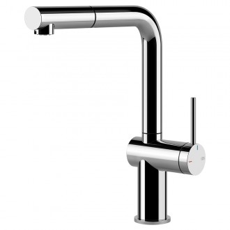 Змішувач кухонний з висувним виливом Gessi Inedito хром (60433#031) Змішувач кухонний з висувним виливом Gessi Inedito хром (60433#031)