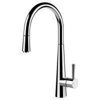 Змішувач кухонний з висувним виливом Gessi Just хром (20577#031)