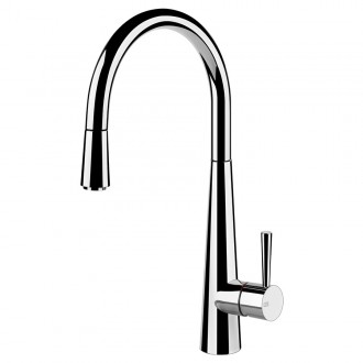 Змішувач кухонний з висувним виливом Gessi Just хром (20577#031)