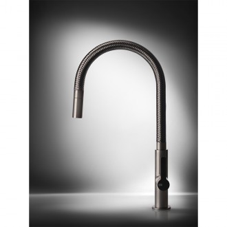 Змішувач кухонний з висувним виливом Gessi Mesh нержавіюча сталь (60003#149) Змішувач кухонний з висувним виливом Gessi Mesh нержавіюча сталь (60003#149)
