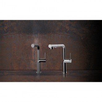 Змішувач кухонний Gessi Stelo матовий чорний (60309#299) Змішувач кухонний Gessi Stelo матовий чорний (60309#299)