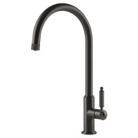 Змішувач кухонний Gessi Venti20 чорний метал браширований PVD (60620#707)