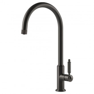 Змішувач кухонний Gessi Venti20 чорний метал браширований PVD (60620#707)