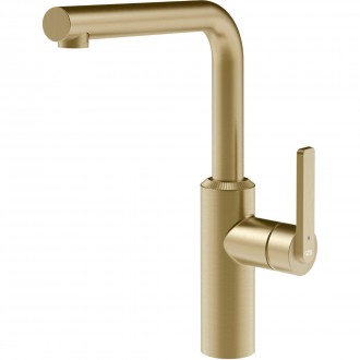 Змішувач кухонний Gessi Segni латунь браширована PVD (60948#727)