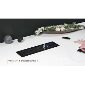 Вращающийся розеточный блок ASA Versaturn 3.0 белое стекло 3x220V+USB (060.24F.00032) Вращающийся розеточный блок ASA Versaturn 3.0 белое стекло 3x220V+USB (060.24F.00032)